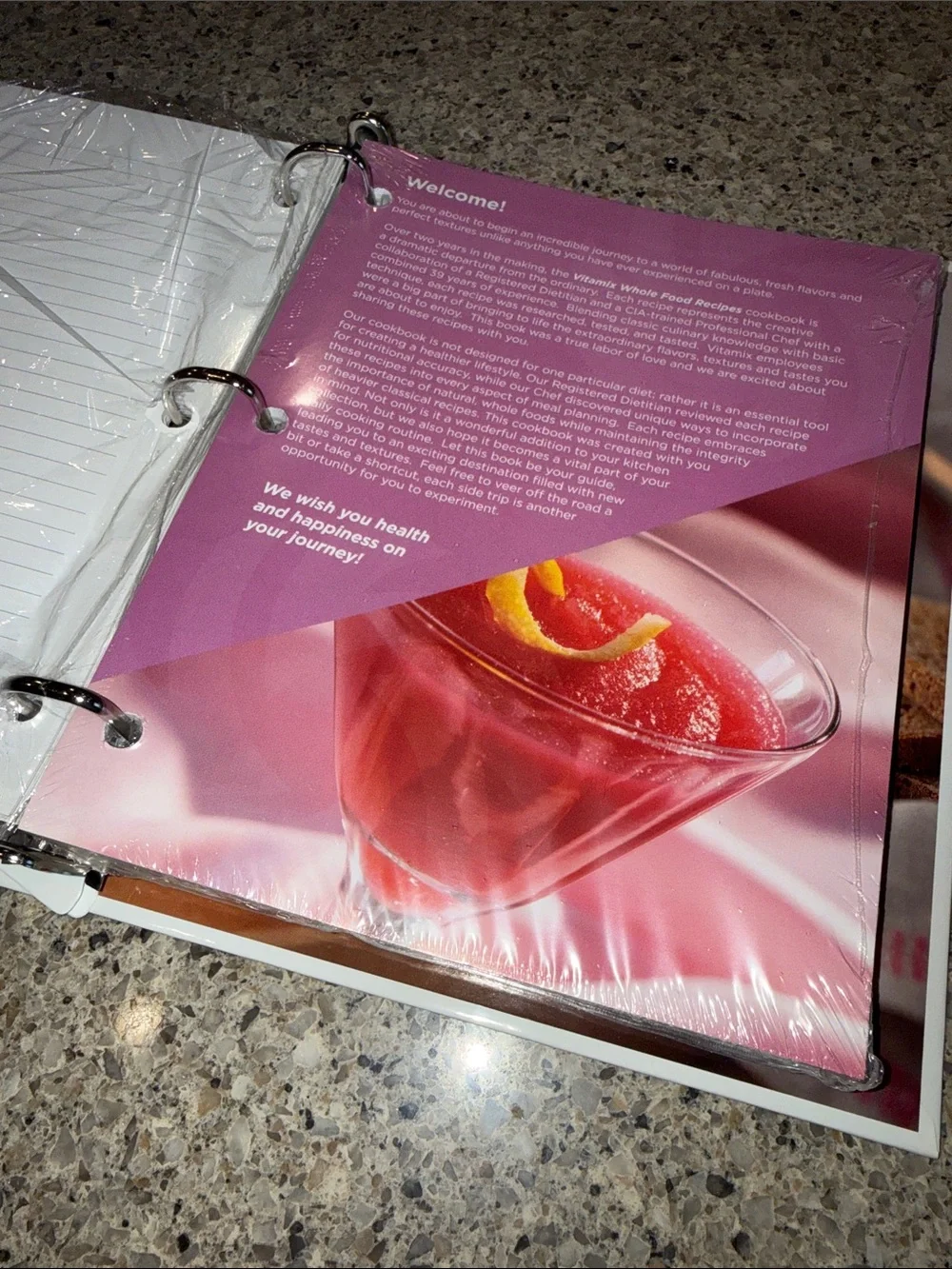 Whole Food Recipes Cookbook - Hardcover - Easel Style - New